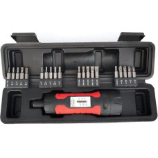 Manueller voreingestellter Drehmomentschraubendreher, 1/4-Zoll-Antrieb, 25,4 cm (10 Zoll), verstellbarer Bereich, Karbonstahl und ABS-Konstruktion, ergonomischer, rutschfester Griff, hörbares
