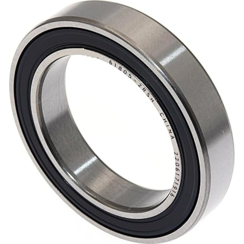 Guolis 61805-2RSH 61805 25 x 37 x 7 mm plono profilio ekranuoti giliojo griovelio rutuliniai guoliai, viena eilė, 5 vnt.