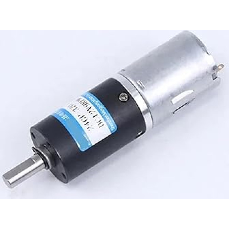 Planetenmotor 12V/24V, 24mm, DC-Getriebemotor, hohes Drehmoment, Kohlebürsten, einstellbare Geschwindigkeit, im Uhrzeigersinn / gegen den Uhrzeigersinn, 24GP-370(12V tik variklis, 9RPM 4MM)