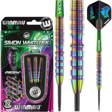 WINMAU Simon Whitlock Urban World Cup Edition 22 g profesionalios volframo strėlės su plieniniu antgaliu ir koteliais (Waves)