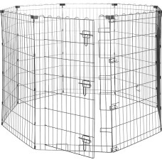 Amazon Basics Octagonal Pet Dog Run Pen Foldable Metal with Door 42