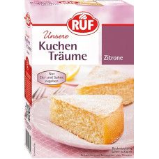 RUF „Kuchen Träume“ citrinų pyragas, „Wonderfully Simple“ – kepimo mišinys dieviškai lengvam pyragui su cukraus pudra, 425 g
