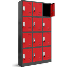 Lockers 3B4 A Locker Cabinet Metal with Sheet Steel Powder Coating Assorted Colours 185 cm x 90 cm x 40 cm (H x W x D)