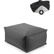 mokebo® Outdoor Pouf or Stool 65 x 45 cm with Protective Cover 'Der Ruhestifter', Seat Stool, Footstool, Seat Cushion, Seat Pouf with EPS Beads Filling and Cover, Only Water-Repellent with Protective