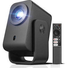 TCL C1 Beamer 4K-kompatibel, Offizielle Google TV (APV/Netflix/Disney), Smart Beamer 1080P Full HD, Autofokus/Keystone/Dolby 8W/WLAN/Bluetooth, 285° Drehbar, für Handy, TV, Heimkino, Decke Projektion