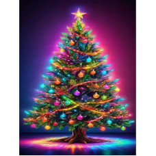 BOWETILE Diamond Painting Christmas Tree Adults, Christmas Tree Diamond Painting Pictures for Adults Beginners, 5D DIY Diamond Art Craft for Home Wall Decor 30 x 40 cm