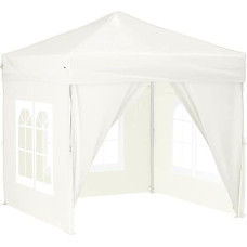 vidaXL Party Tent Foldable with Side Walls Garden Tent Marquee Gazebo Beer Tent Folding Tent Camping Blue 2 x 2 m
