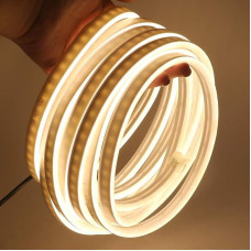 XUNATA 12 V 2835 LED neoninė lemputė, 120 LED/m, vandeniui atspari lanksti LED neoninė juosta miegamajam ir Kalėdų vakarėliui (5 m), ES