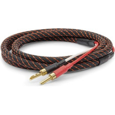 „Dynavox Perfect Sound Flex“ garsiakalbių kabelis, surinktas, itin lankstus, Hi-Fi kabelis su paauksuotais tuščiaviduriais „banana“ kištukais, be nuostolių signalų perdavimas, aukšto grynumo OFC varis, poros ilgis – 2 m