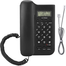 Garsent Corded Telephone, Analogue Cord Phones with Calls, Display, Landline Phone with Corded Telephone for Office, Home