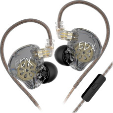 Keephifi KZ EDX Lite IEM - Super Bass In-Ear Headphones with Detachable Professional OFC Cable (with Micro)