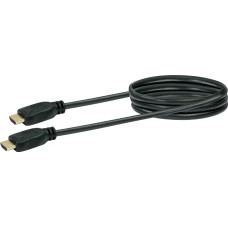 SCHWAIGER HDM0130 053 High Speed HDMI Cable with Ethernet Ultra HD 4K 3D 1080p Gold-Plated Connector 18Gbps Data Transfer 1.3m