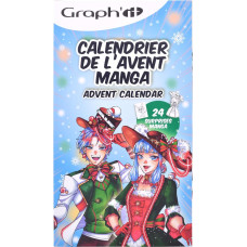 GRAPH'IT Manga Advent Calendar 2024, 24 Surprises for Christmas Around Manga Drawing for Children and Adults