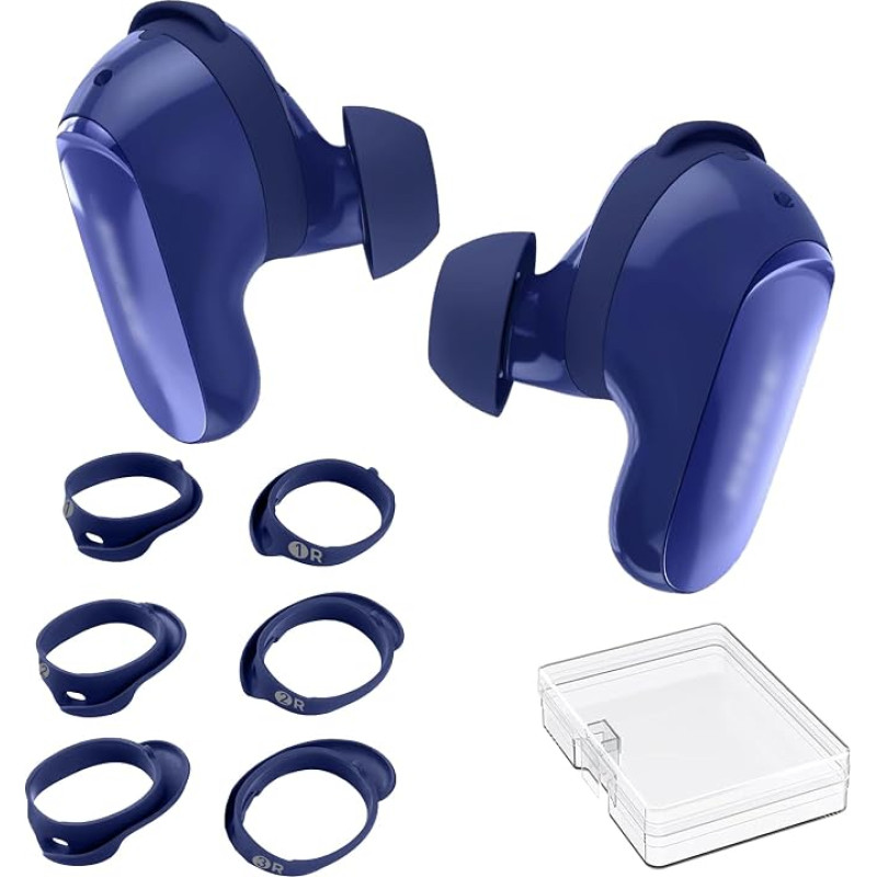 AhaStyle Ear Hooks for Bose QuietComfort Ultra Earbuds 2nd Generation (2025) / QuietComfort Ultra Earbuds (2023) [with Storage Box] 3 Pairs S/M/L Silicone Non-Slip Sports Ear Hook Covers | mit Aufbewahrungsbox, 3 Paar S/M/L, Anti-Rutsch-Sport-Ohrbügelabde
