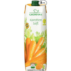 Grünfink Carrot Juice, Pack of 8 (8 x 1 L)