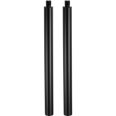 PATIKIL 2 vnt. trikojio prailginimo strypas 158 mm, M8 x 1,25, iš vidinės į išorinę sriegį, juodos spalvos | Metalinis prailginimo strypas iš aliuminio lydinio, lengvai montuojami trikojio priedai, skirti DSLR ir veiksmo kameroms