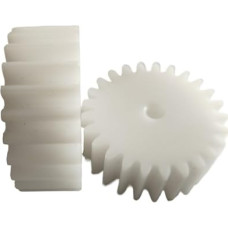 „Lastic“ dantytos plastikinės variklio pavaros, 2 vnt., 1,5 modulis, 28 dantys, cilindriniai krumpliai, 45 mm skersmuo, 15 storis, 4–15 skylė, plastikas (11 mm skylė)