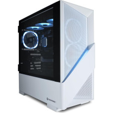 „CYBERPOWERPC“ „Luxe“ žaidimų kompiuteris – „AMD Ryzen 7 9800X3D“, „Nvidia RTX 5080“, 32 GB RAM, 2 TB NVMe SSD, 850 W maitinimo blokas, „Windows 11“, skysčio aušinimas, „Amethyst 360M Airflow White“