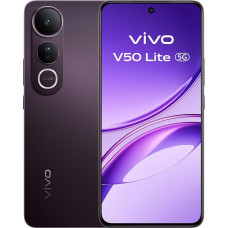 vivo V50 Lite 5G Smartphone, 8G+256G, 6.77 Inch 120Hz P-OLED Screen, 50MP Sony Main Camera + 8MP Ultra Wide Angle Camera, Aura Light, 5200 mAh Battery, 400% Volume & Dual Stereo Speakers, IP65
