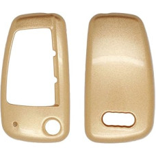 Metallic Paint Key Case Shell Cover fit for AUDI Flip Remote Key 3 Button 0820 Gold