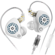 Yinyoo KBEAR BK1 USB-C Gaming Earphones with Microphone, 10 mm Dynamic Driver USB-C Headphones for FPS Players, Compatible with iPhone 16 Pro, Samsung, Xiaomi, Pixel