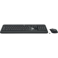 „Logitech MK540 Advanced“ belaidis klaviatūros ir pelės rinkinys, 2,4 GHz belaidis ryšys per „Unifying“ USB imtuvą, 3 metų baterijos veikimo trukmė, skirtas „Windows“ ir „ChromeOS“ kompiuteriams bei nešiojamiesiems kompiuteriams, Jungtinės Karalystės QWER