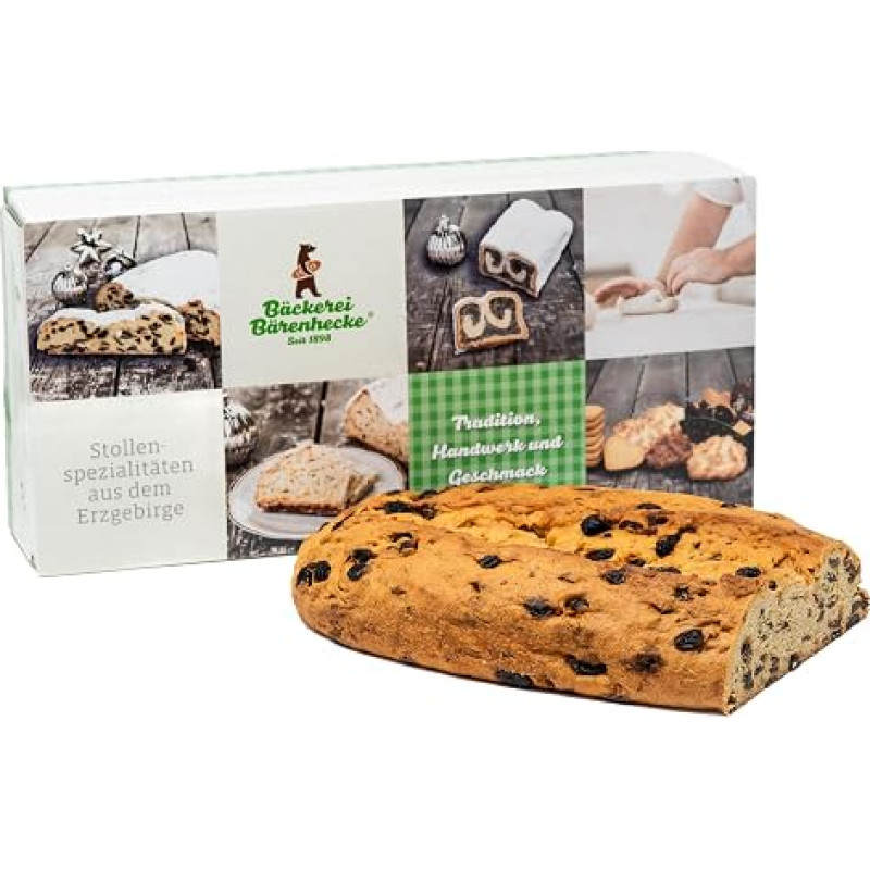 Bear Hedge Christmas Stollen Unsugared Raisin Studs from Ore Mountains, 1