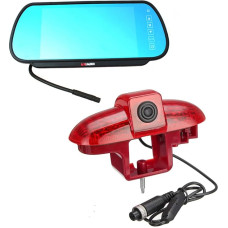 Vivaro Rear View Camera on 3rd Brake Light Roof Edge Parking Aid (NTSC) for Vauxhall Vivaro X82 Mk3 Opel Vivaro Trafic Talento (2001-2014) Suitable for Car Radio DVD