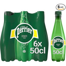 Perrie r - Wasser mit Gas - Französisches Produkt - Packung mit 6 Flaschen à 500 ml