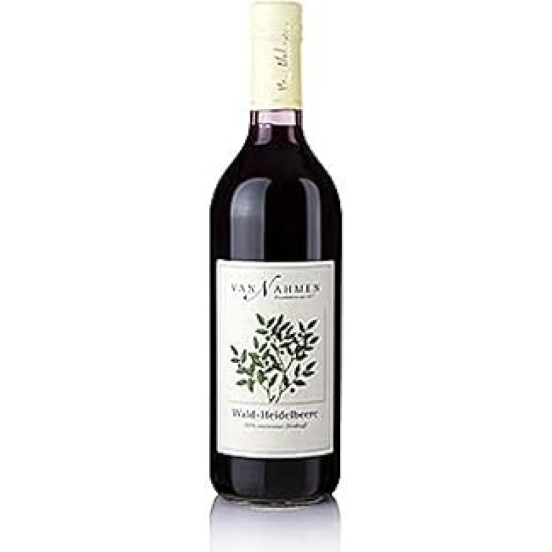 Miško mėlynės, 100 % tiesioginės sultys, van Nahmen, ekologiškos, 750 ml