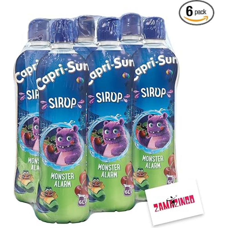 Capri-Sun Monsteralarm Sirup 600ml | Vegan | Getränk mit Fruchtgehalt (6)