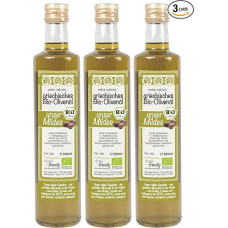 Graikiškas ekologiškas alyvuogių aliejus švelnus, ypač tyras - iš Manio regiono (3 x 500 ml)