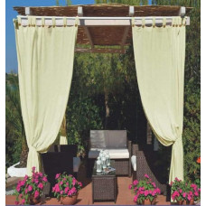 Megashopitalia Awning for Gazebo Pergola Porch Waterproof Stain Resistant Resin Coated Water Resistant 140 x 270 cm (Cream)