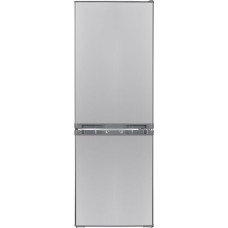 PKM KG173IX-M Šaldytuvo su šaldikliu stovas / 173 l grynoji talpa / 4**** Šaldiklio aukštis 142 cm plotis 50 cm Tylus veikimas 40 dB / Ekonomiškas LED apšvietimas / 155 kWh / Metai / Sidabrinė