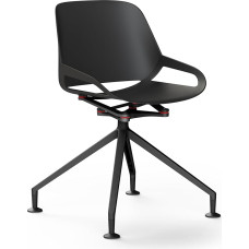 aeris Numo Modern Swing Chair - Kriauklės kėdė su stilingu pagrindu - Dizaino sukamoji kėdė biurui ir valgomajam - Ergonomiška kėdė sveikai nugarai