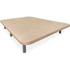 Homey - Extra Reinforced 3D Cushion Foot High Stability with Reinforcement Bars and 6 Metal Feet Threaded 27cm 135 x 190cm Beige