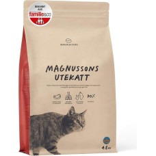 MAGNUSSONs Utekatt (1 x 4.8 kg) Dry Cat Food for Kittens in Growth or Active Outdoors, with High Energy Requirements, 70% Meat Content, Oven Baked