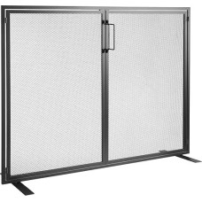 VEVOR Spark Guard Iron Fireplace Protection 990 mm Židinio grotelės Krosnelės grotelės Vintage Oven Guard 0-40°C Fireplace Protection Grille Stove Screen Grill Against Karkasas nuo kibirkščių