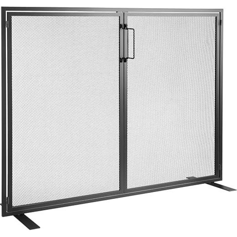 VEVOR Spark Guard Iron Fireplace Protection 990 mm Židinio grotelės Krosnelės grotelės Vintage Oven Guard 0-40°C Fireplace Protection Grille Stove Screen Grill Against Karkasas nuo kibirkščių