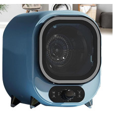 GmpTzitzith Kleiner WäSchetrockner, Ablufttyp, 0,8 Kg FassungsvermöGen, Energiesparend, Ideal FüR Kleine RäUme, Geeignet Zum Trocknen Kleiner WäSchemengen Blue