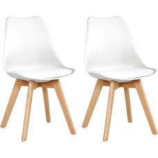 SHIITO - 2 šiaurietiško stiliaus valgomojo kėdės - 47 x 42 x 84 cm - 