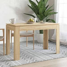 Homgoday Modelis 800759 Sonoma ąžuolinis valgomojo stalas 120 x 60 x 76 cm Mediena Medžiaga Stalas