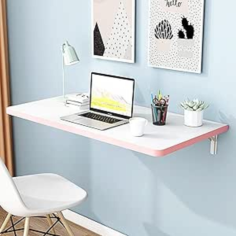 Klappbarer, an der Wand montierter Werkbank-Klapptisch, wandmontierter Tisch, klappbar, für kleine Räume, Schreibtisch, Büro, Zuhause, Küche, an der Wand montierter Esstisch (mehrere Größen