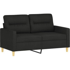 359231 Dvivietė sofa 120 cm, audinys Juoda