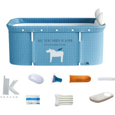 Foldable Portable Bathtub, Adults, 48 x 20 Inch Mobile Bathtub, Foldable Bathtub, Family Bathroom, Spa Tub, Shower, Hot Bath, Ice Bath (C)