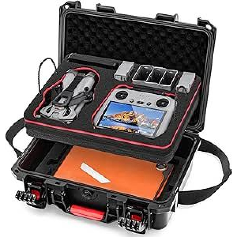 STARTRC Mini 5 Pro dėklas Dvigubo sluoksnio vandeniui atsparus kietas apvalkalas DJI Mini 5 Pro dėklas Fly More Combo priedai DJI RC 2/RC-N3 valdikliui [tik dėklas]