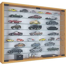 VCM Mandosa XXL Hanging Glass Display Cabinet with Tempered Safety Glass Dimensions H 60 x W 80 x D 10 cm Modern and Space-Saving Glass Display Cabinet