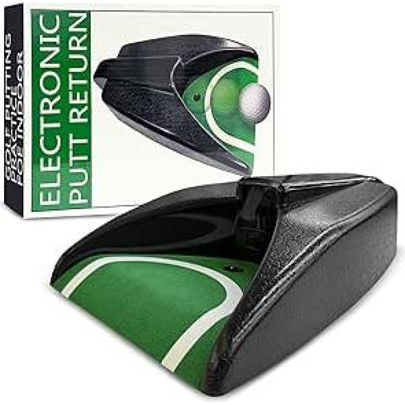 Flintronic Putting-Trainer Automatischer, Putt Return Golfball Rücklauf Übungstrainer mit Batteriebetrieb für Training zu Hause Büro Partys