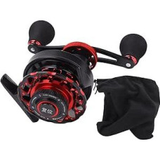 Baitcast-Rollenrad, Angelrolle, Zubehör, 3,6:1 Übersetzung, Ganzmetall-Baitcaster mit einstellbarem Entladen, Doppelauslassmodus für Süßwasser, Meerwasser, Eisangeln, Floßangeln