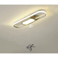 LED lubų šviestuvas su judesio jutikliu Modernus medinis lubų šviestuvas su jutikliu Prieškambario šviestuvas su dienos šviesos jutikliu Vidinis jutiklio šviestuvas Lubų apšvietimas prieškambariui Miegamojo koridorius Balkono praėjimas Laiptai
